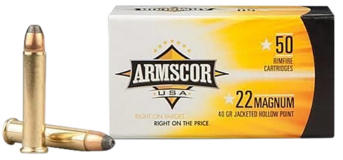 Armscor FAC22M1N USA  22WMR 40gr Jacketed Hollow Point 50 Per Box/40 Case