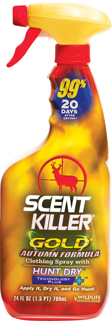 Wildlife Research 1275 Scent Killer Gold Autumn Formula Odor Eliminator 24 oz Trigger Spray