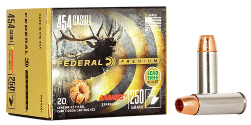 Federal P454XB1 Premium  454Casull 250gr Barnes Expander BRX 20 Per Box/10 Case