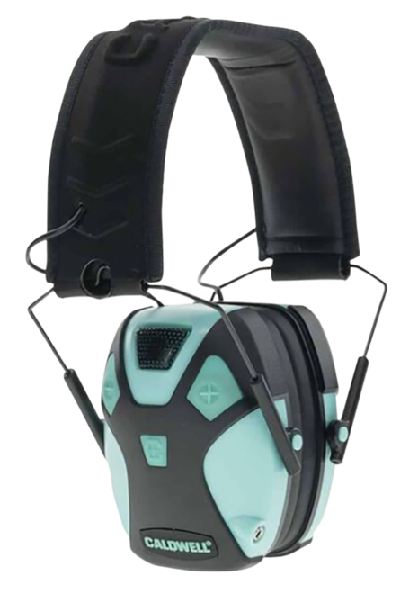 Caldwell 1101672 E-Max Pro 23 dB Over the Head Aqua Blue/Black Adult