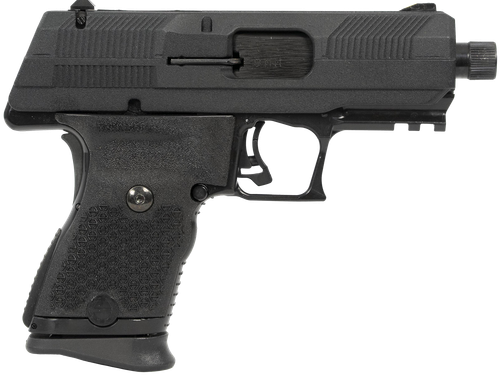 Hi-Point YC9YEET YC9  9mm Luger 10+1 4.12" Black Steel Threaded Barrel, Black w/Engraved "Yeet Cannon" YC9 Styled/Serrated Slide, Black Polymer Frame w/Picatinny Rail, Black Plastic Grips