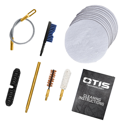Otis FG70145 Patriot Cleaning Kit 45 Cal Pistol/ 15 Pieces Yellow Plastic Box Case