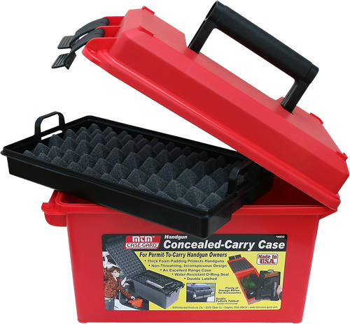 MTM Case-Gard HCC30  Conceal Carry Case Handgun Red