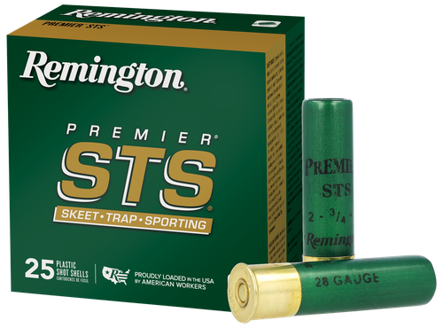 Remington Ammunition 28053 Premier STS  28 Gauge 2.75" 3/4 oz 9 Shot 25 Per Box/ 10 Cs
