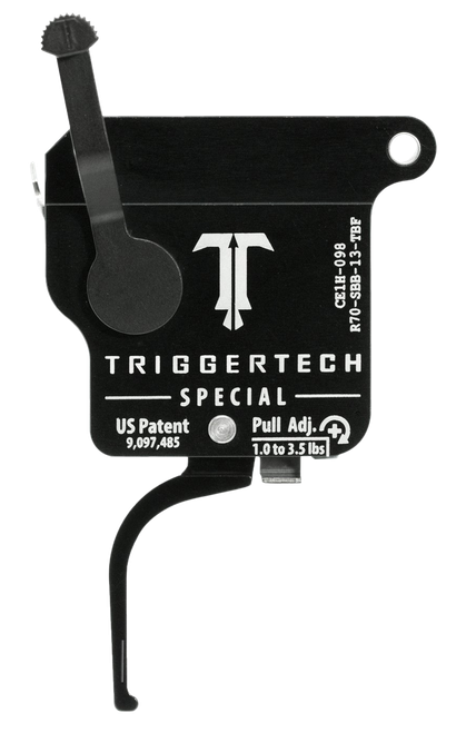 TriggerTech R70SBB13TBF Special  Single-Stage Flat Trigger with 1-3.50 lbs Draw Weight for Remington 700 Right