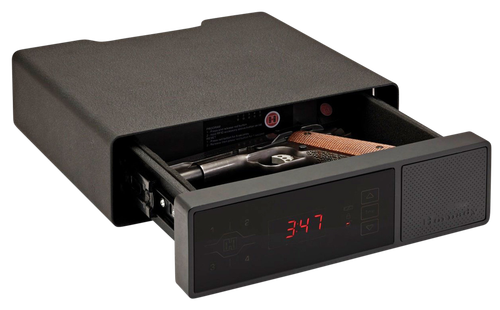 Hornady 98215 Rapid Safe Night Guard RFID Access Code Key Entry Black Steel Holds 1 Handgun 3" H x 12" W x 10.50" D