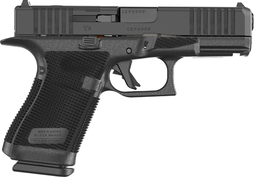 Glock P61950203 G19 Gen6 9mm Luger 15+1 4.02" Black GMB Barrel & Optic Ready/Serrated Slide, Black Polymer Frame w/Accessory Rail, Interchangeable Backstrap Grip, Ambidextrous