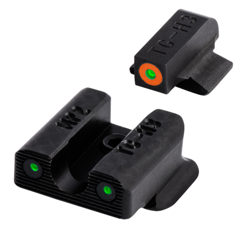 TruGlo TG231MP2C Tritium Pro  Black | Green Tritium White Outline Front Sight Green Tritium Rear Sight