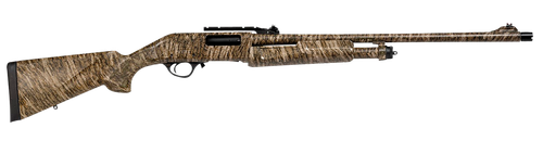 Escort HEFH1224TRBL Field Hunter Turkey Full Size 12 Gauge Pump 3" 4+1 24" Mossy Oak Bottomland Steel Barrel, Grooved Aluminum Receiver, Fixed Mossy Oak Bottomland Synthetic Stock, Right Hand