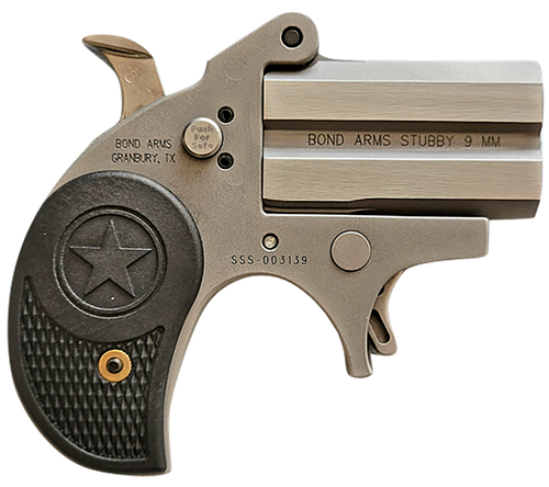 Bond Arms BASTB Stubby  380 ACP 2rd Shot 2.20" Matte Stainless Steel Frame Black Textured Polymer Grips