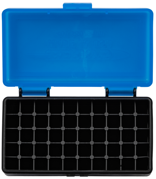 Berry's 53852 Ammo Box  9mm/380ACP Blue/Black Polypropylene 50rd