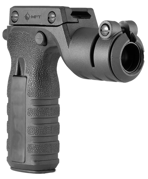 Mission First Tactical RTG React Vertical Grip Black Polymer with Torch Holder for AR-Platform