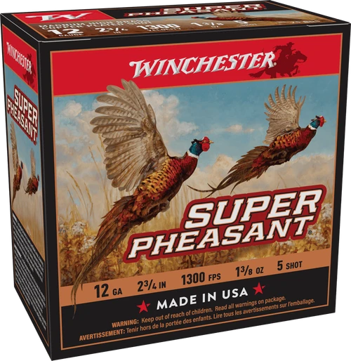 Winchester Ammo X12PH5 Super Pheasant Magnum High 12Gauge 2.75" 1 3/8oz 5Shot 25 Per Box/10 Case