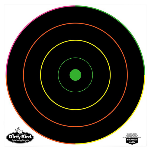 Birchwood Casey 35870 Dirty Bird  Bullseye Tagboard Target 12" 100 Per Pkg