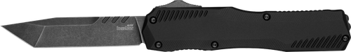 Kershaw 9000T Livewire  Automatic 3.30" OTF Tanto Plain Black DLC CPM MagnaCut Steel Blade, Black Anodized Aluminum Handle, Includes Pocket Clip
