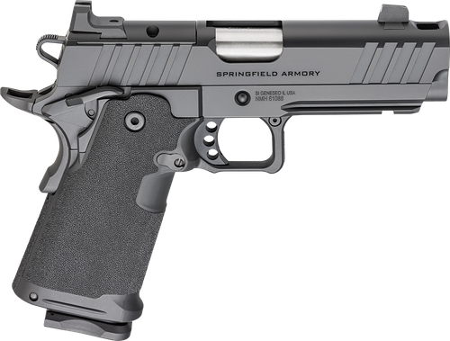 Springfield Armory PH9117AOSCOMP 1911 DS Prodigy 9mm Luger 20+1 4.25" Stainless Match Grade Bull Barrel, Black Cerakote Optic Ready Serrated Carbon Steel Slide & Frame w/Beavertail, Black Polymer Grip