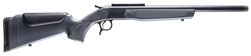 CVA CR4436 Scout  6.5 Creedmoor 1rd 20" Blued Threaded Barrel, Blued Picatinny Rail Receiver, Stealth Gray Fixed Synthetic Stock