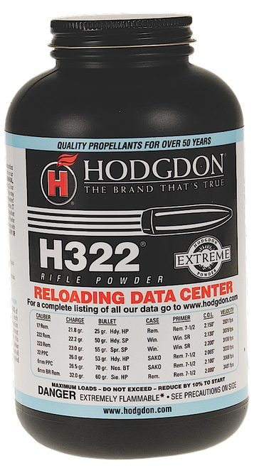 Hodgdon 3221 Extreme H322 Rifle Powder Multi-Caliber 1 lb