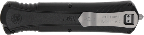 Smith & Wesson Knives 1181878 M&P  3.50" OTF Dagger Plain Satin AUS-8A SS Blade 5.16" Black