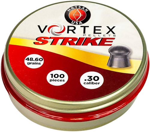 Hatsan USA HA90643 Vortex Strike Pellets 30Cal Lead Domed 100 Pellets