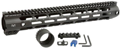 Midwest Industries MICRL30815  Combat Handguard AR-308/LR-308 Black Hardcoat Anodized 15" 6061-T6 Aluminum