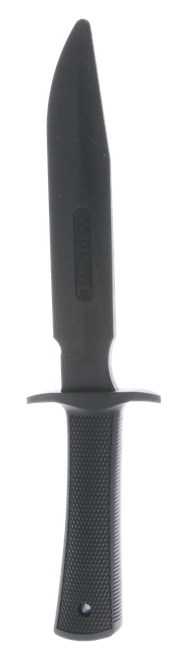 Cold Steel CS92R14R1 Military Classic Trainer 6.75" Fixed Plain Black Santoprene Blade, 4.75" Black Santoprene Handle