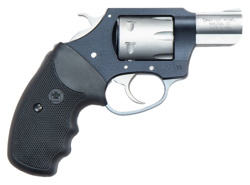 Charter Arms 52370 Pathfinder Lite Small 22 WMR, 8 Shot 2" Matte Stainless Steel Barrel & Cylinder, Aircraft Aluminum Frame w/Black Finger Grooved Rubber Grip, Exposed Hammer