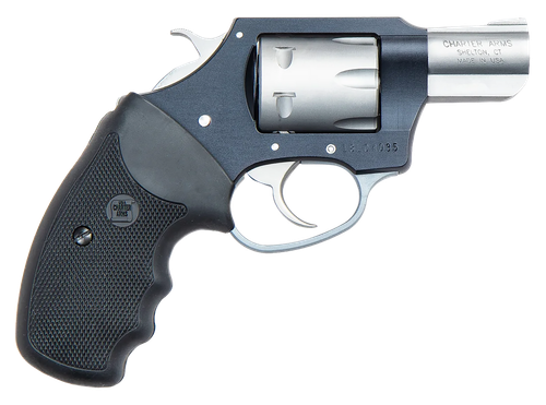 Charter Arms 52370 Pathfinder Lite Small 22 WMR, 8 Shot 2" Matte Stainless Steel Barrel & Cylinder, Aircraft Aluminum Frame w/Black Finger Grooved Rubber Grip, Exposed Hammer