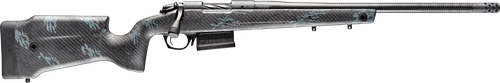 Bergara Rifles B14S751CF B-14 Crest 308 Win 5+1 20" Sniper Gray Cerakote #5 Contour Threaded Barrel, Sniper Gray Cerakote Steel Receiver, Black & Gray Sponge Fixed Carbon Fiber Stock