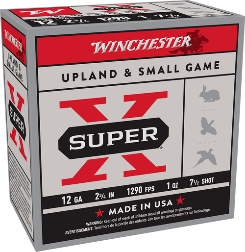 Winchester Ammo XU127 Super X Game Load 12Gauge 2.75" 1oz 7.5Shot 25 Per Box/10 Case