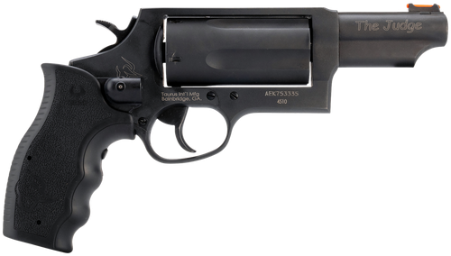 Taurus 2-441031MAGVL Judge w/Laser Compact 45 Colt (Long Colt) 410 Bore 3" Chamber 5rd 3" Matte Black Alloy Steel Barrel, Cylinder & Frame, Viridian Laser, Transfer Bar Safety