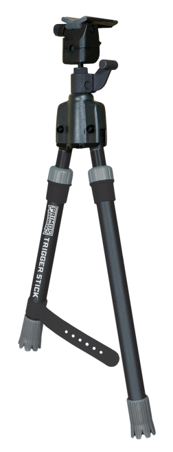 Primos 65825 Trigger Stick  Bipod made of Steel with Black & Gray Finish, QD Swivel Stud Attachment Mount Type & Short Height (Clam Package)