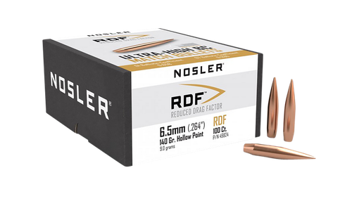 Nosler 49824 RDF Match 6.5mm 140gr Hollow Point Boat Tail 100/Box