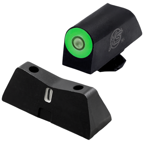 XS Sights GLX201S5G DXT2 Pro Night Sight Set Green Tritium Front/Black Oxide Frame, Compatible w/Glock