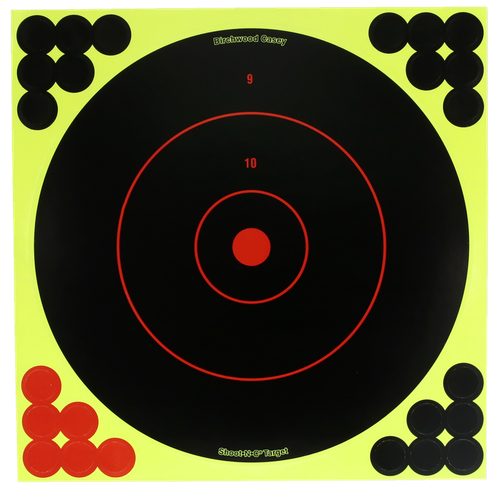 Birchwood Casey TDSNC825PK Target Dispenser  Adhesive Paper 8" Bullseye Includes Pasters 25 Per Pkg