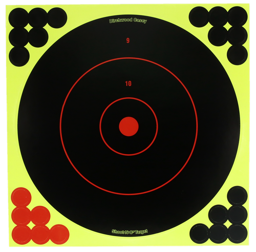 Birchwood Casey TDSNC825PK Target Dispenser  Adhesive Paper 8" Bullseye Includes Pasters 25 Per Pkg