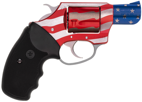 Charter Arms 23872 Undercover The Old Glory Small 38 Special, 5 Shot 2" American Flag Stainless Steel Barrel & Cylinder, American Flag Aluminum Frame w/Black Finger Grooved Rubber Grip, Exposed Hammer