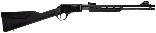 Rossi  Gallery  Pump 22 WMR 12+1 20", Black, Polished Steel Barrel/Rec, Synthetic Stock, Fiber Optic Sights