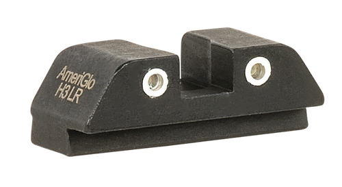 AmeriGlo GL8113R Tritium Rear Sight for Glock  Green Tritium White Outline Rear Sight