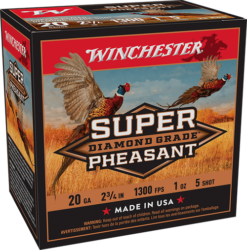 Winchester Ammo SPDG205 Super Pheasant Diamond Grade 20Gauge 2.75" 1oz 5Shot 25 Per Box/10 Case