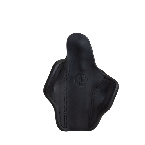 1791 Gunleather ORBH1SBLR BH1 Optic Ready OWB Size 01 Stealth Black Leather Belt Slide Fits 5" 1911 Right Hand