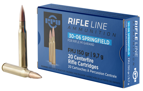 PPU PP3006G Standard Rifle  30-06Springfield 150gr Full Metal Jacket 20 Per Box/10 Case
