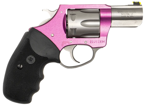 Charter Arms 53630 II Pink Lady II 38 Special 6rd 2.20" Matte Stainless Steel Barrel & Cylinder, Pink Aluminum Frame, Black Finger Grooved Rubber Grip, Exposed Hammer