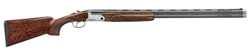 F.A.I.R. FRDCIV1230 Carrera IV  12 Gauge Break Open 2rd 30" Blued Over/Under Ported Barrel, Engraved Nickel Receiver, Walnut w/Adj Comb Stock, Technichoke XP70 Choke System