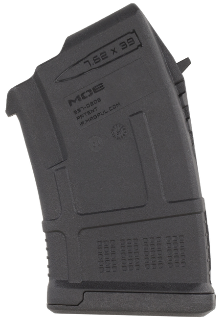 Magpul MAG657BLK PMAG MOE 10rd 7.62x39mm For AK-Platform/AKM Black Polymer