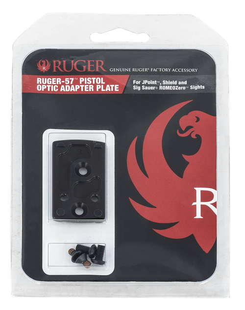 Ruger 90723 Ruger-57 Optic Adapter Plate Pistol Black Anodized Aluminum