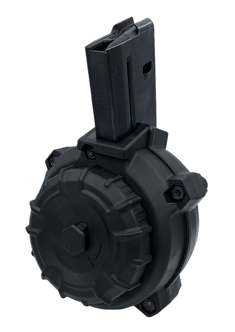 ProMag DRMA108   50rd Drum 6.8 SPC Fits AR-15 Black DuPont Zytel Polymer