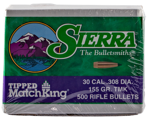 Sierra 7755C Tipped MatchKing  30Cal 155gr Tipped MatchKing 500/Box