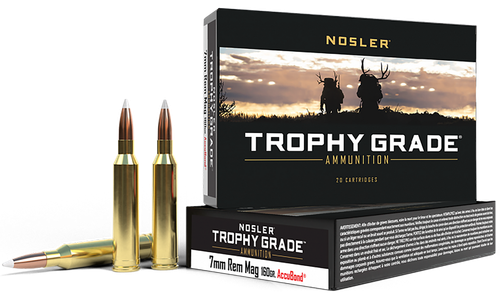 Nosler 47284 Trophy Grade  7mmRemMag 160gr Nosler AccuBond 20 Per Box/10 Case