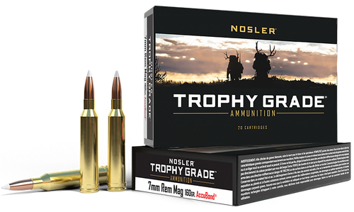 Nosler 47284 Trophy Grade  7mmRemMag 160gr Nosler AccuBond 20 Per Box/10 Case